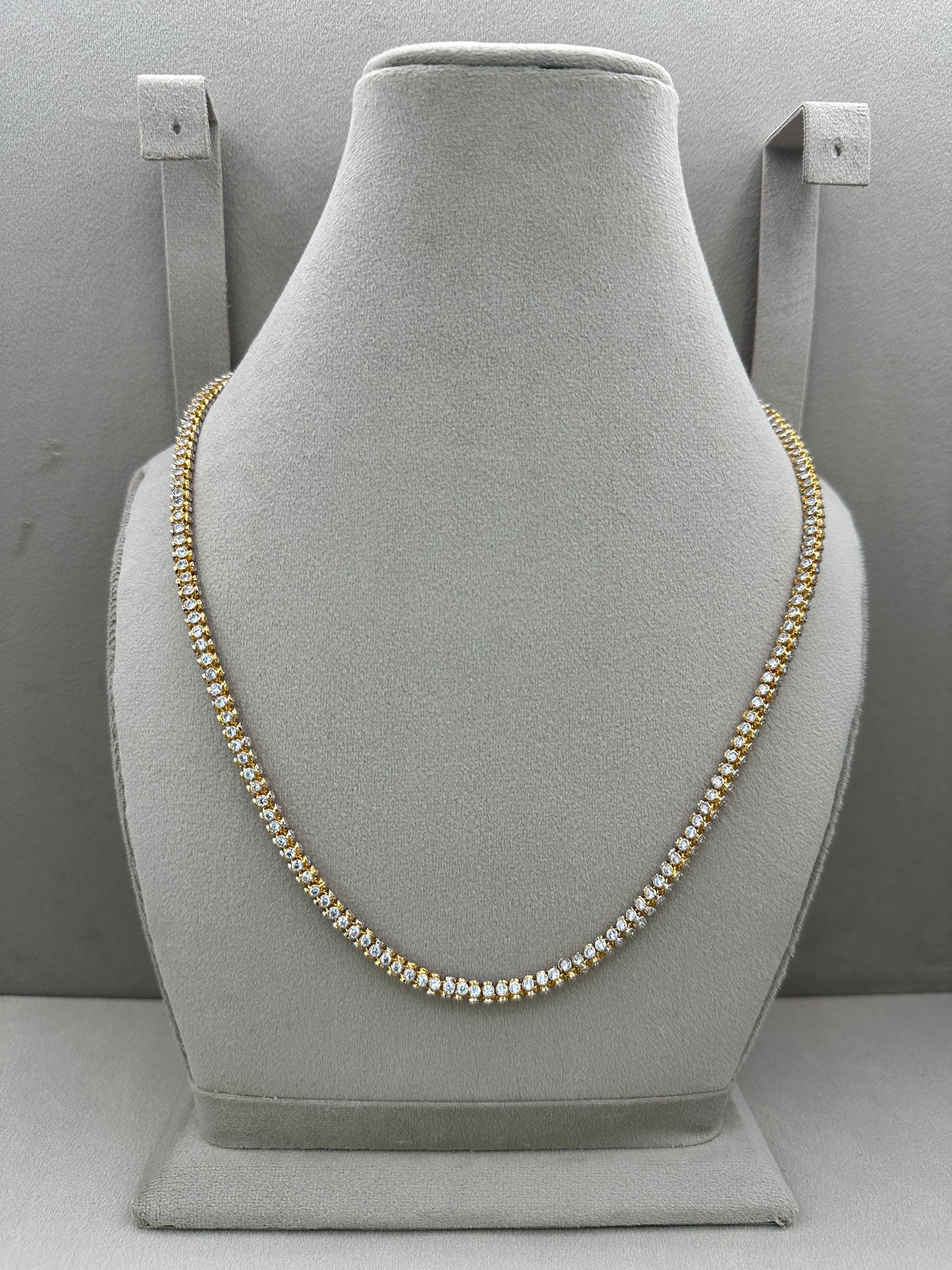 Malaa Chain-Gold and Rhodium Plated-Ns8