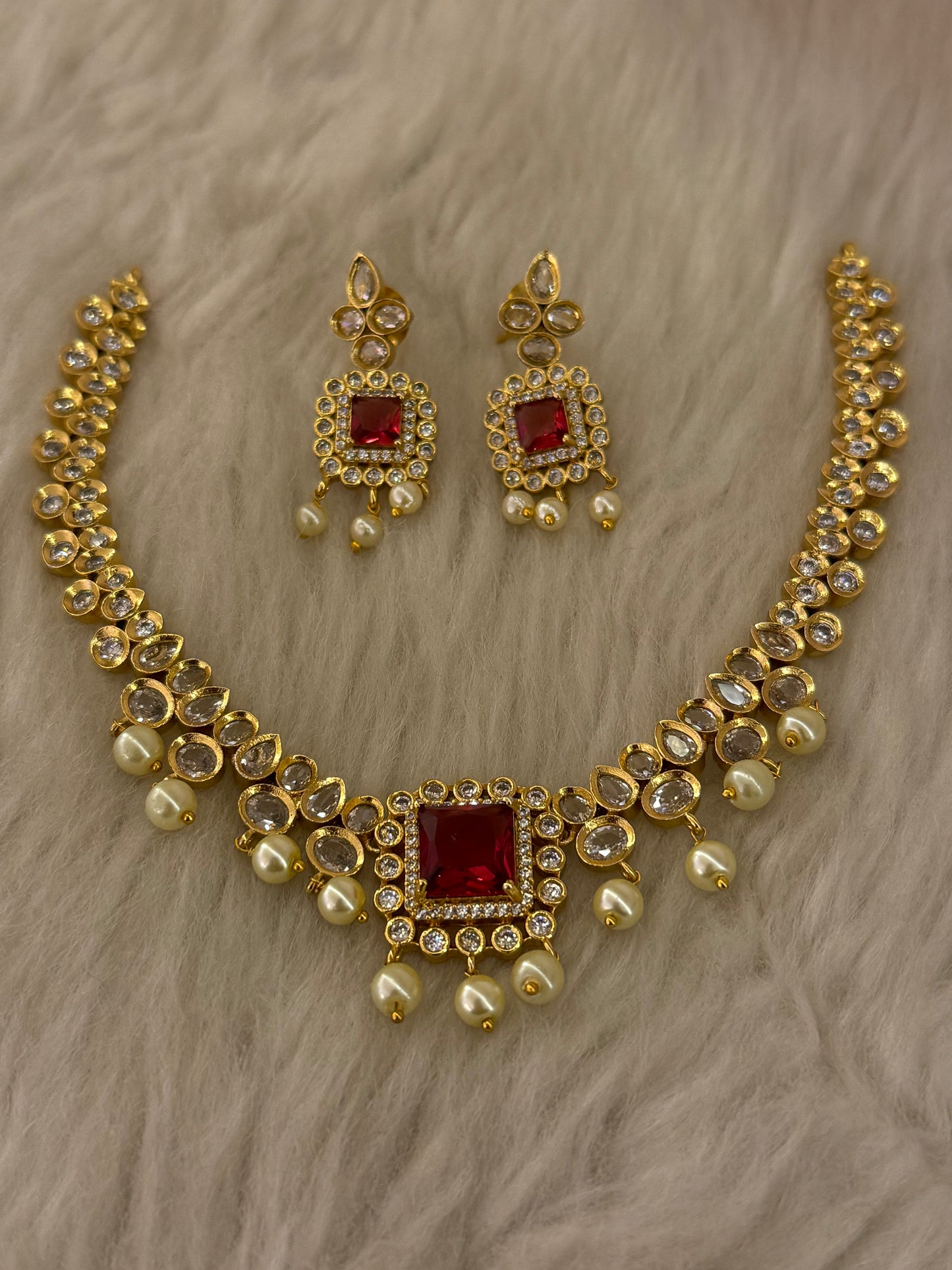 Goldplated Necklace Set-Ns62