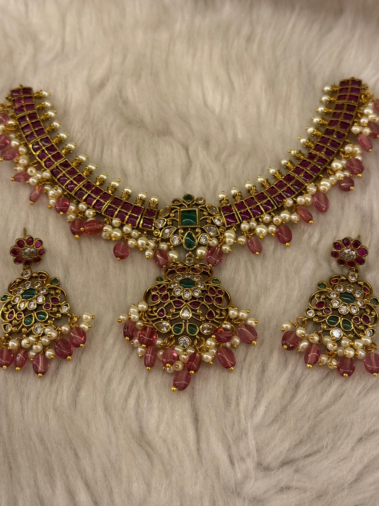 Goldplated necklace set-Ns68