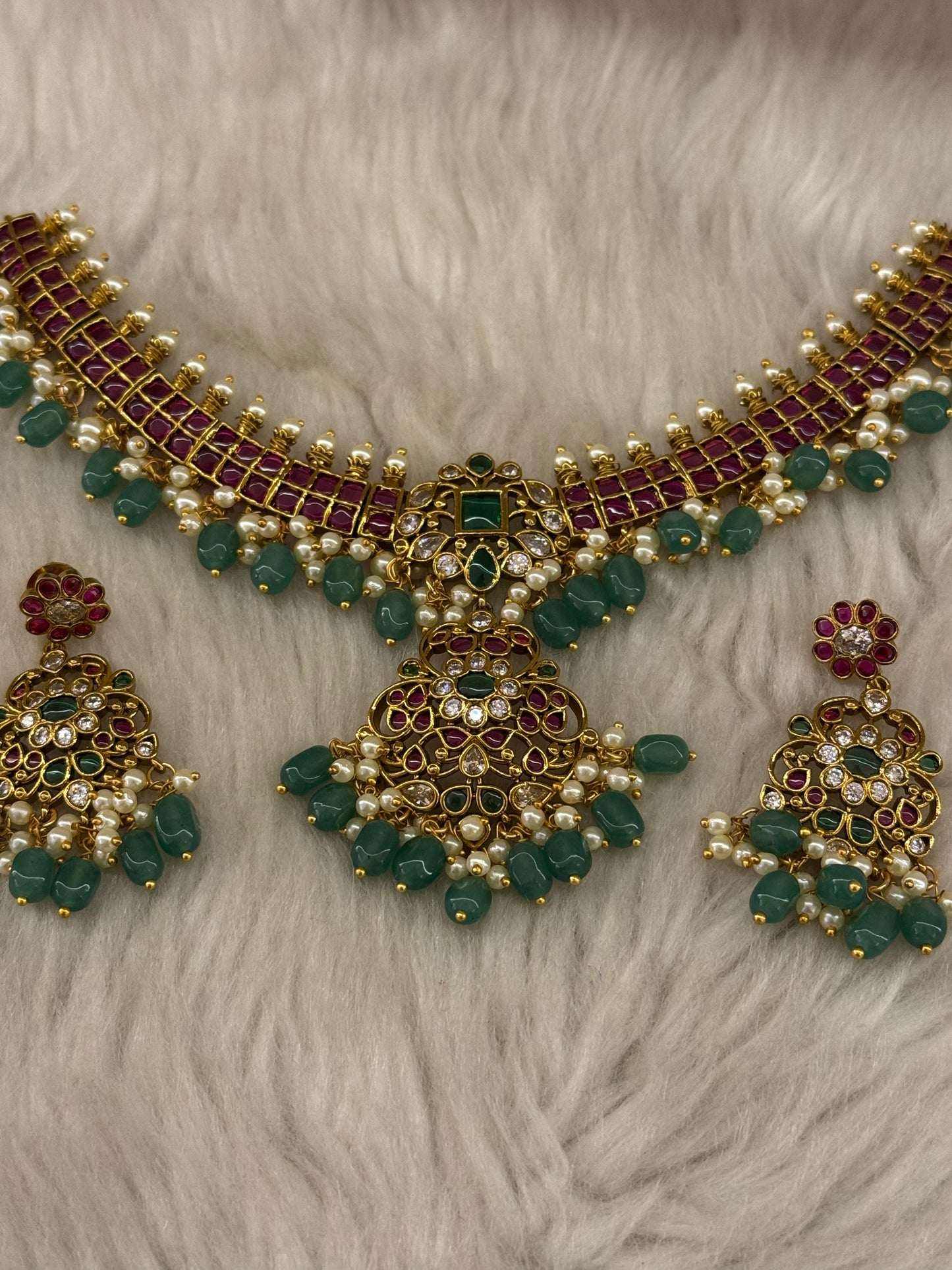Goldplated necklace set-Ns68