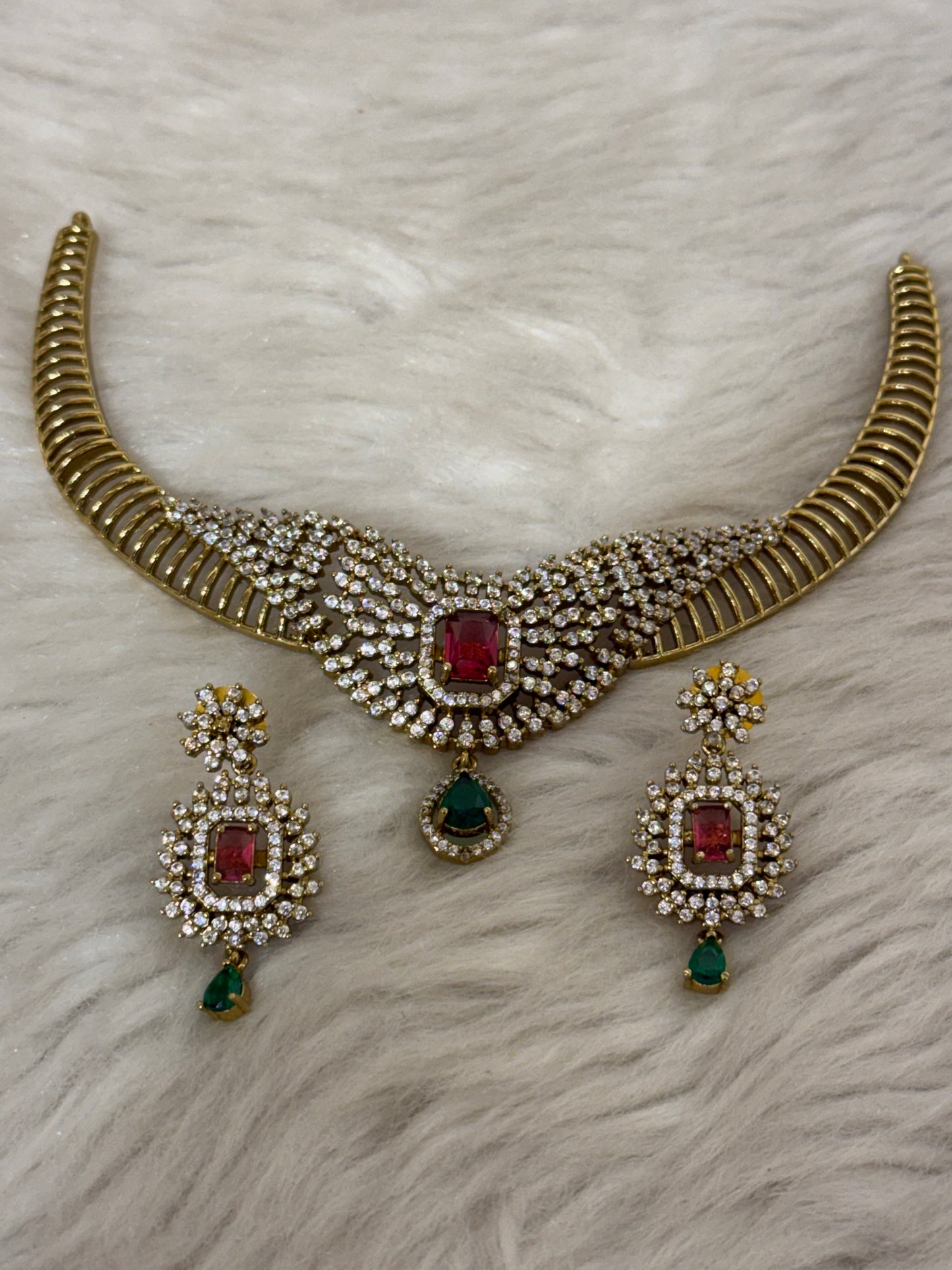 Goldplated necklace set-Ns73