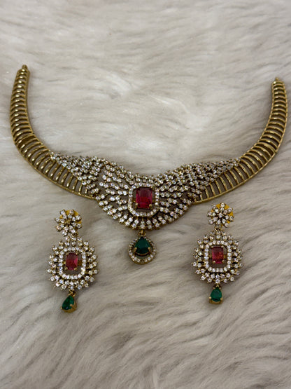 Goldplated necklace set-Ns73