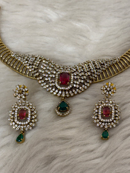 Goldplated necklace set-Ns73