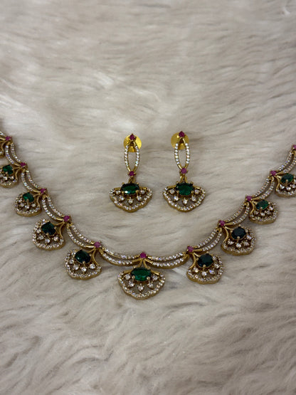 Goldplated necklace set-Ns74