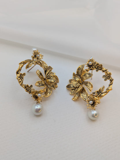 Pearl Antique Earrings-ER1