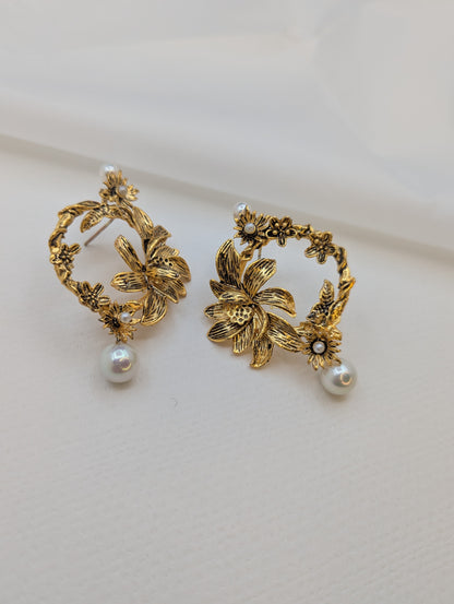 Pearl Antique Earrings-ER1