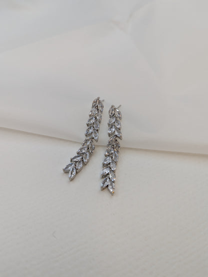 Leaf Zercons Earrings-ER2