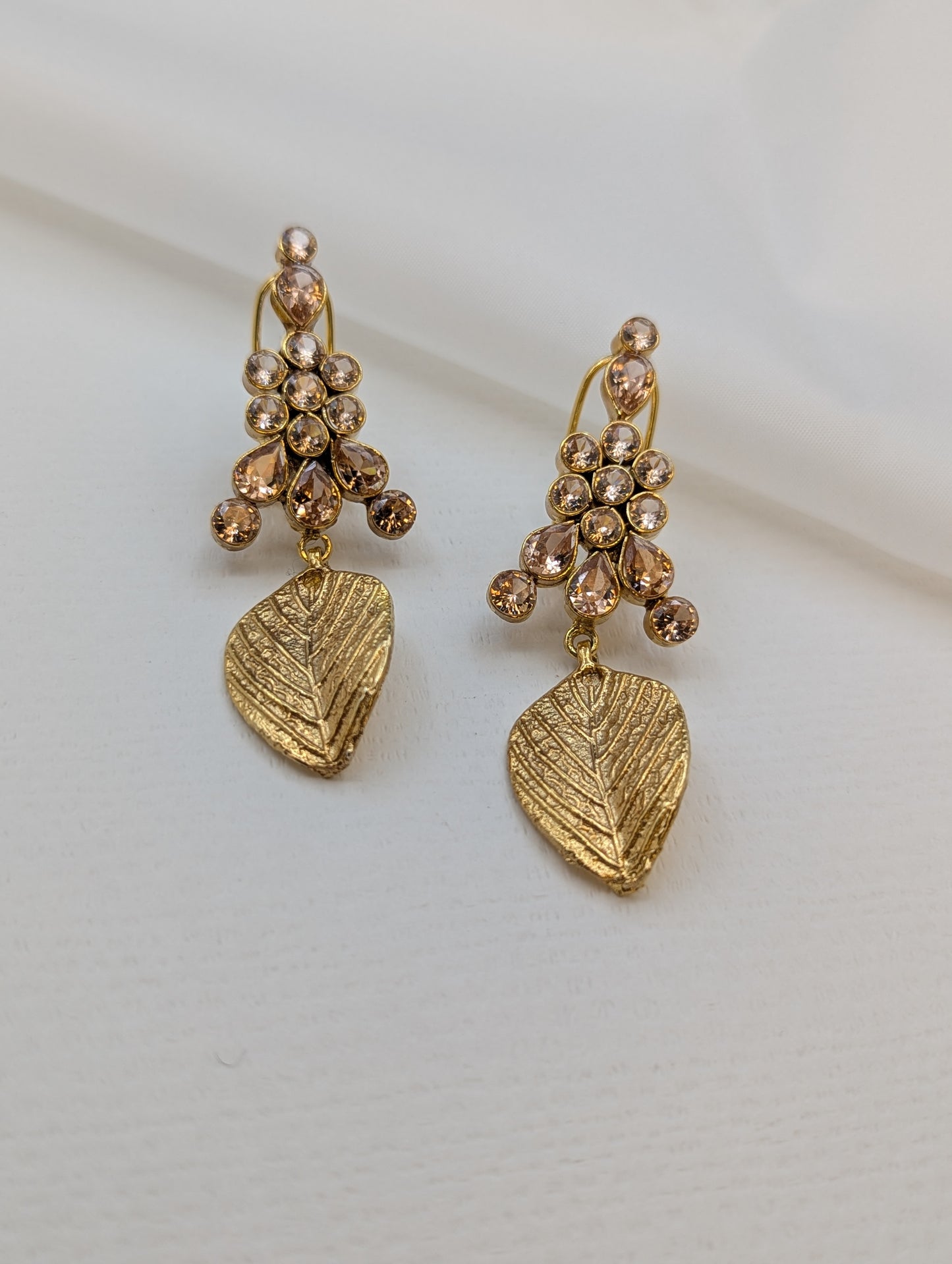 Leaf Polki Earrings-ER7