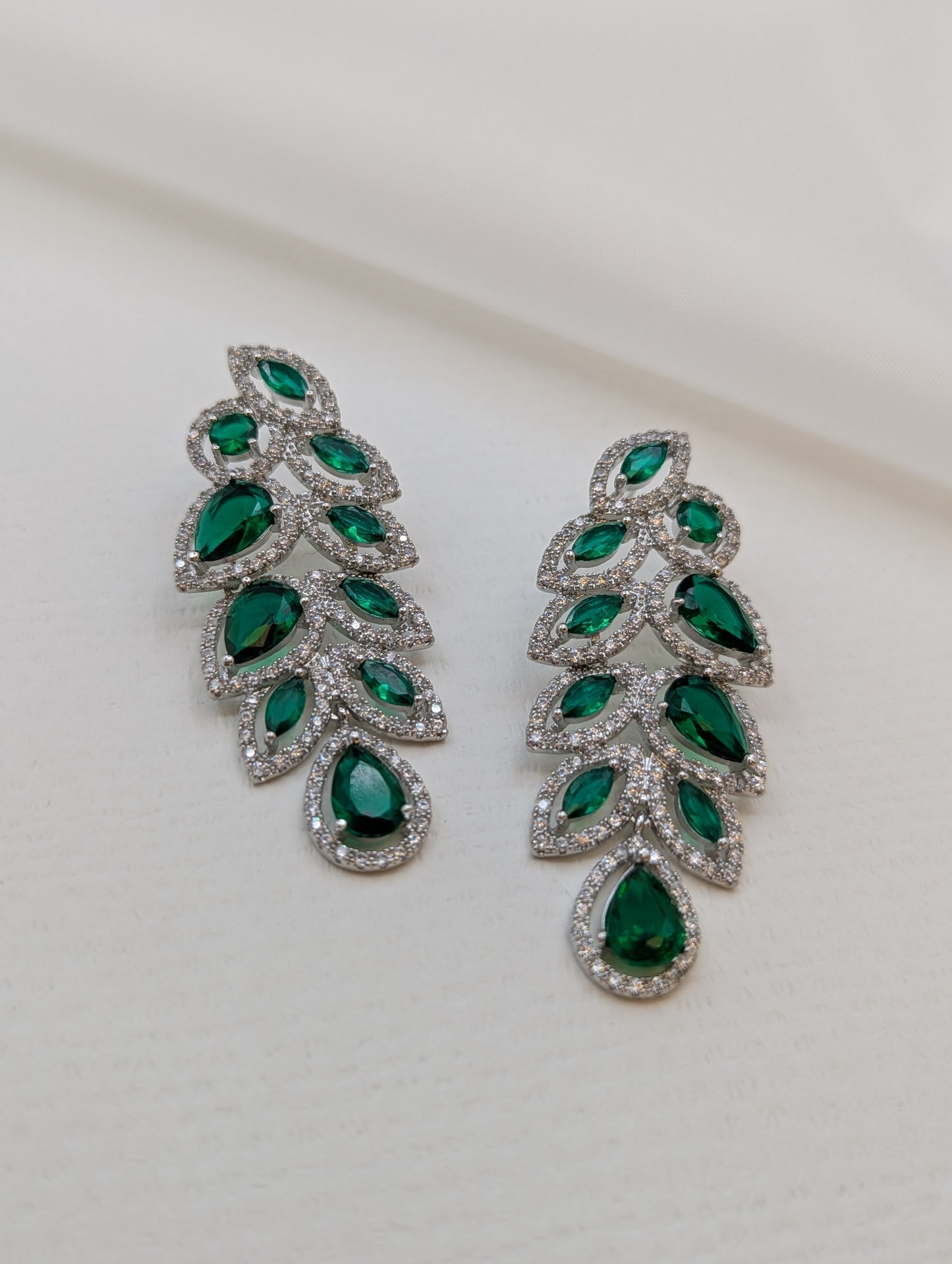 Diamond Leaf Earring-ER9