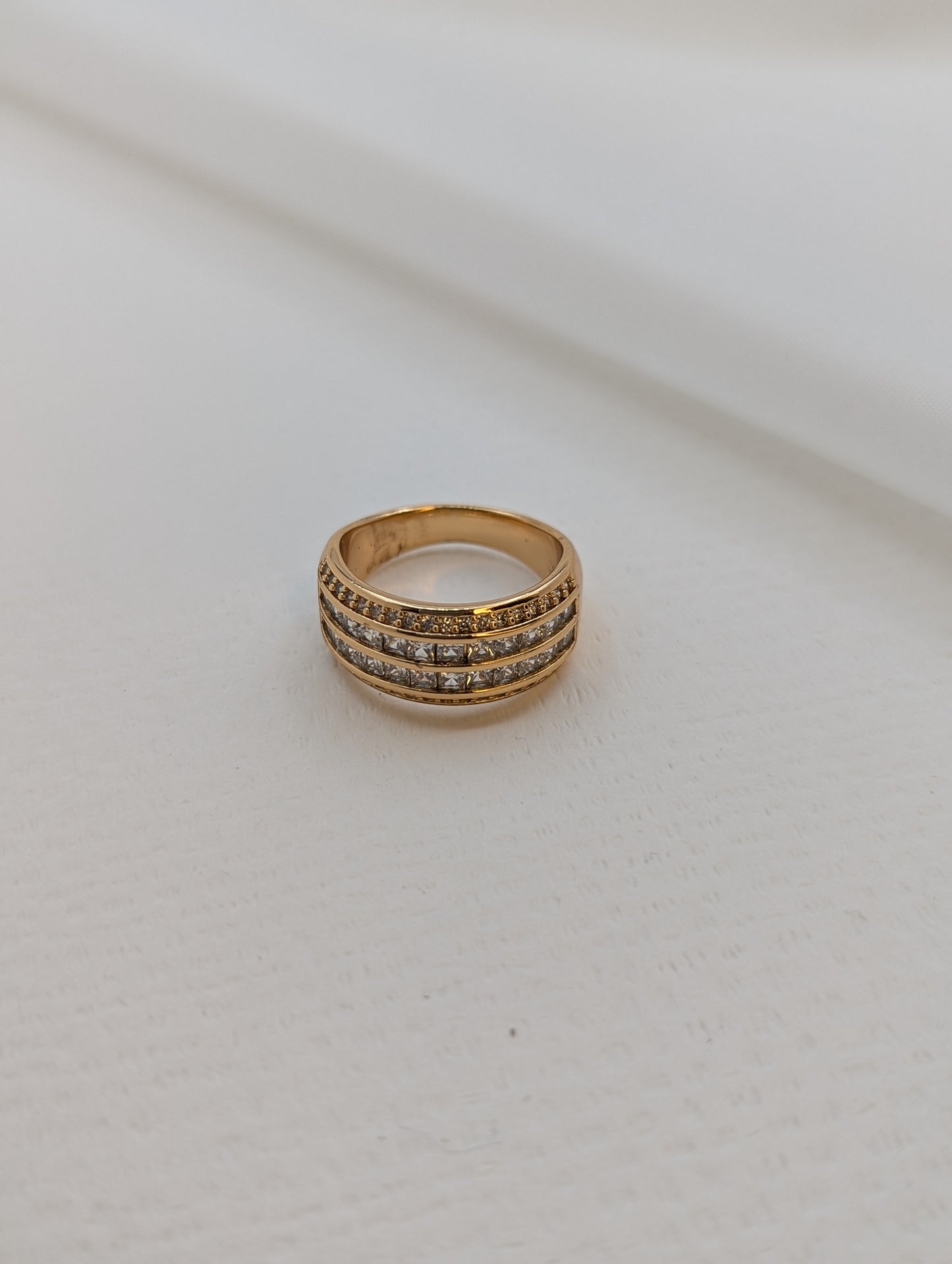 Gold Plated Zircon Band-R02