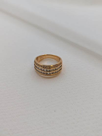 Gold Plated Zircon Band-R02