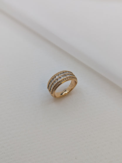 Gold Plated Zircon Band-R02