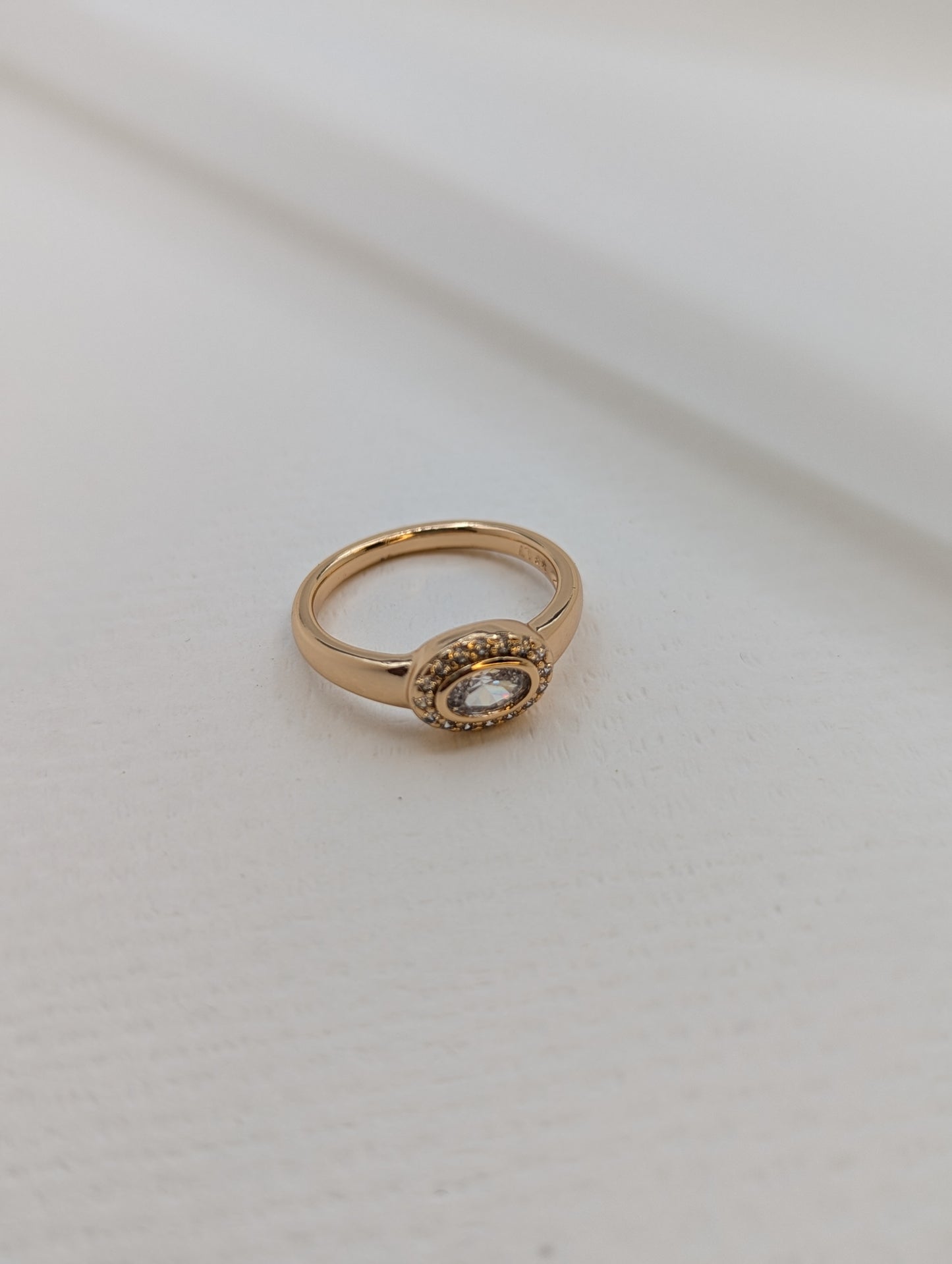 Gold Plated Zircon Ring-R03