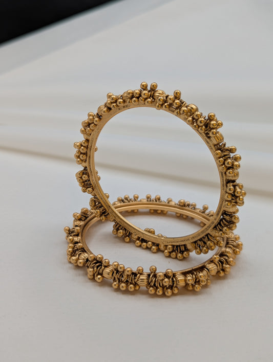 Gold Balls Bangles-B12