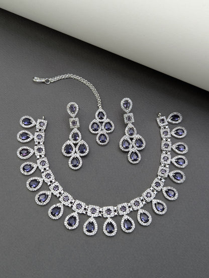 Regal Charm Zircon Set-Ns15